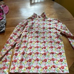 Little girls zip up turtle neck